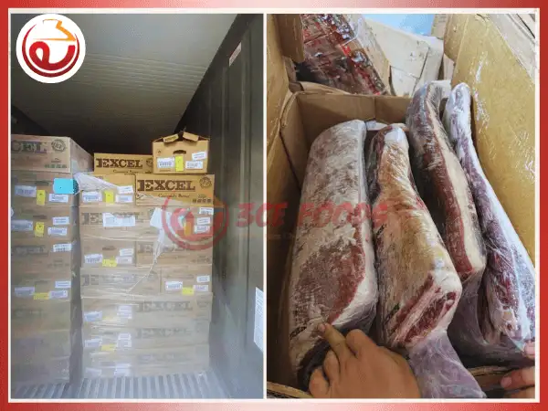 Ba chỉ bò Mỹ Excel đông lạnh