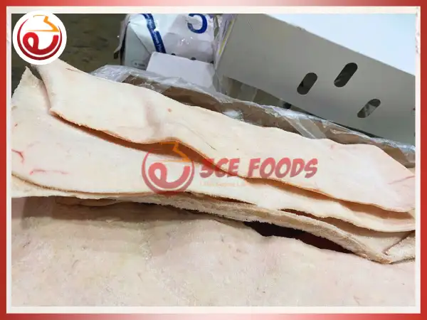 Da lưng heo đông lạnh nhập khẩu, thùng 15kg giá sỉ - Thực phẩm đông lạnh 3CE Foods