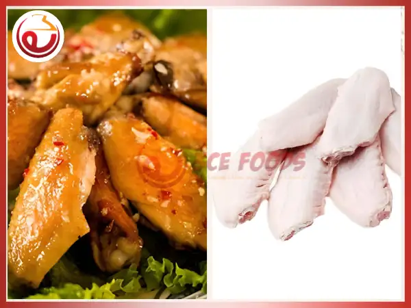Cánh gà khúc giữa đông lạnh nhập khẩu, thùng 10kg, giá sỉ - Thực phẩm đông lạnh 3CE Foods