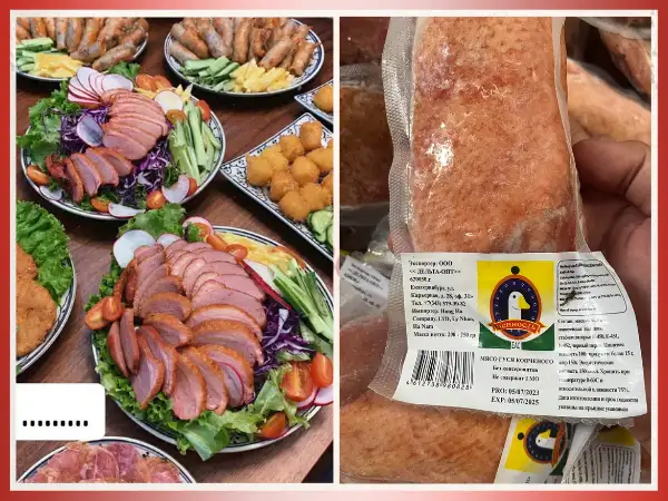 Lườn ngỗng xông khói nhập khẩu Nga, thùng 20kg giá sỉ - Thực phẩm đông lạnh 3CE Foods